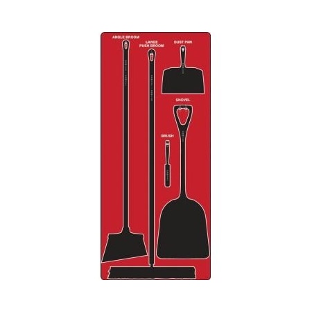 Accuform DRY ZONE STOREBOARDS MAXDUTY PSB610RDBK PSB610RDBK